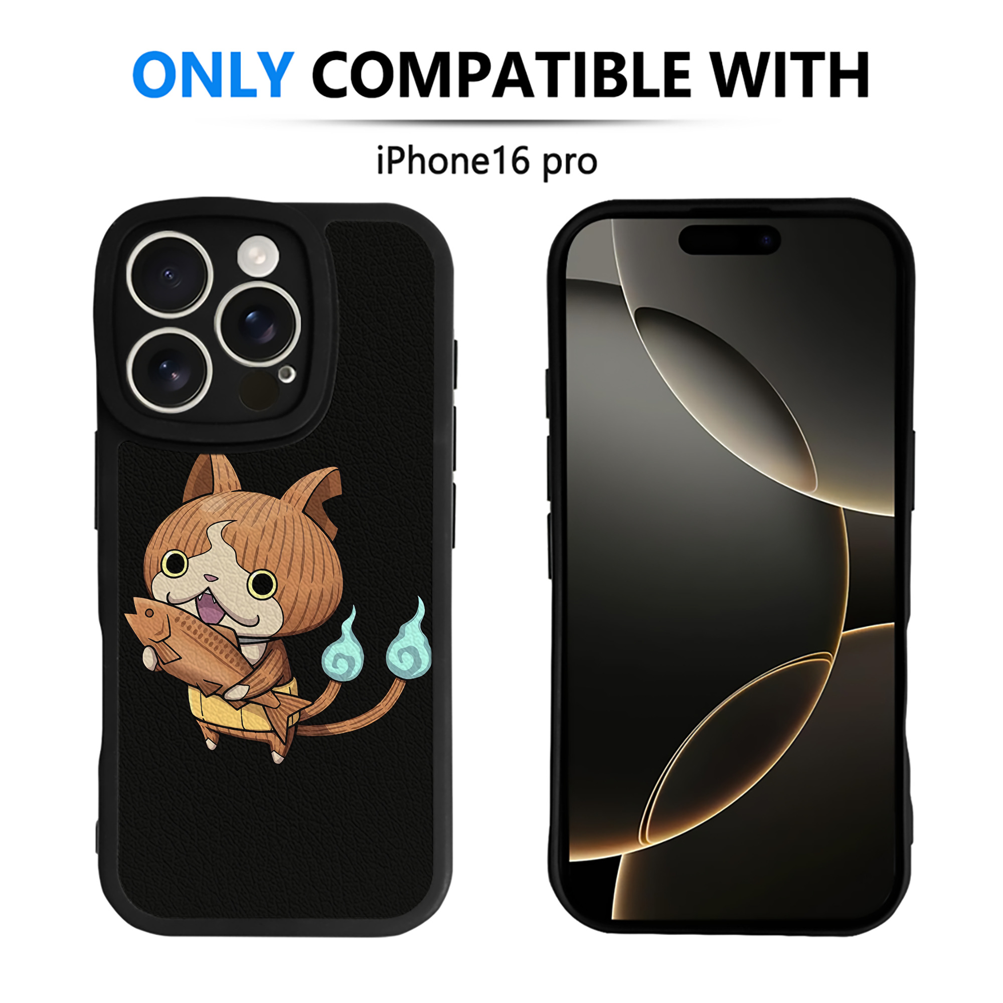 （画像用） 妖怪ウォッチ Yo-kai Watch 【iPhone 16シリーズ対応】シリコンスマホケース（レザー調） 材質：シリコン